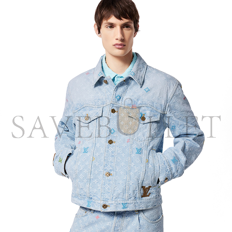 LOUIS VUITTON JAQUETA JEANS MONOGRAM 1AFRXM